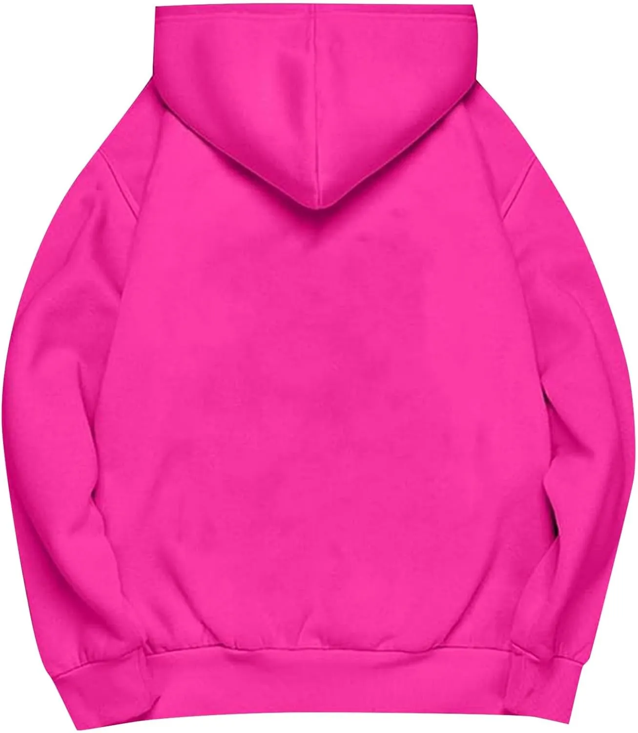 Oversized Hoodies for Women Plus Size Sweatshirts Pullover Cute Pink Hoodie Long Sleece Winter Tops with Pcokets