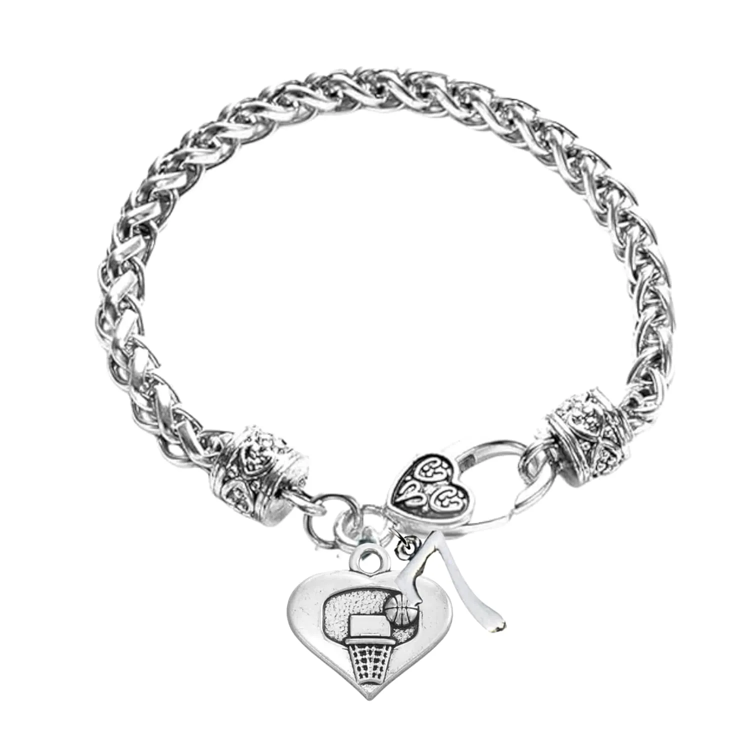 Personalized Basketball Bracelet with Number Charm, Custom Basketball Charm Bracelet- Gifts for Girl Basketball Players, Moms and Coaches