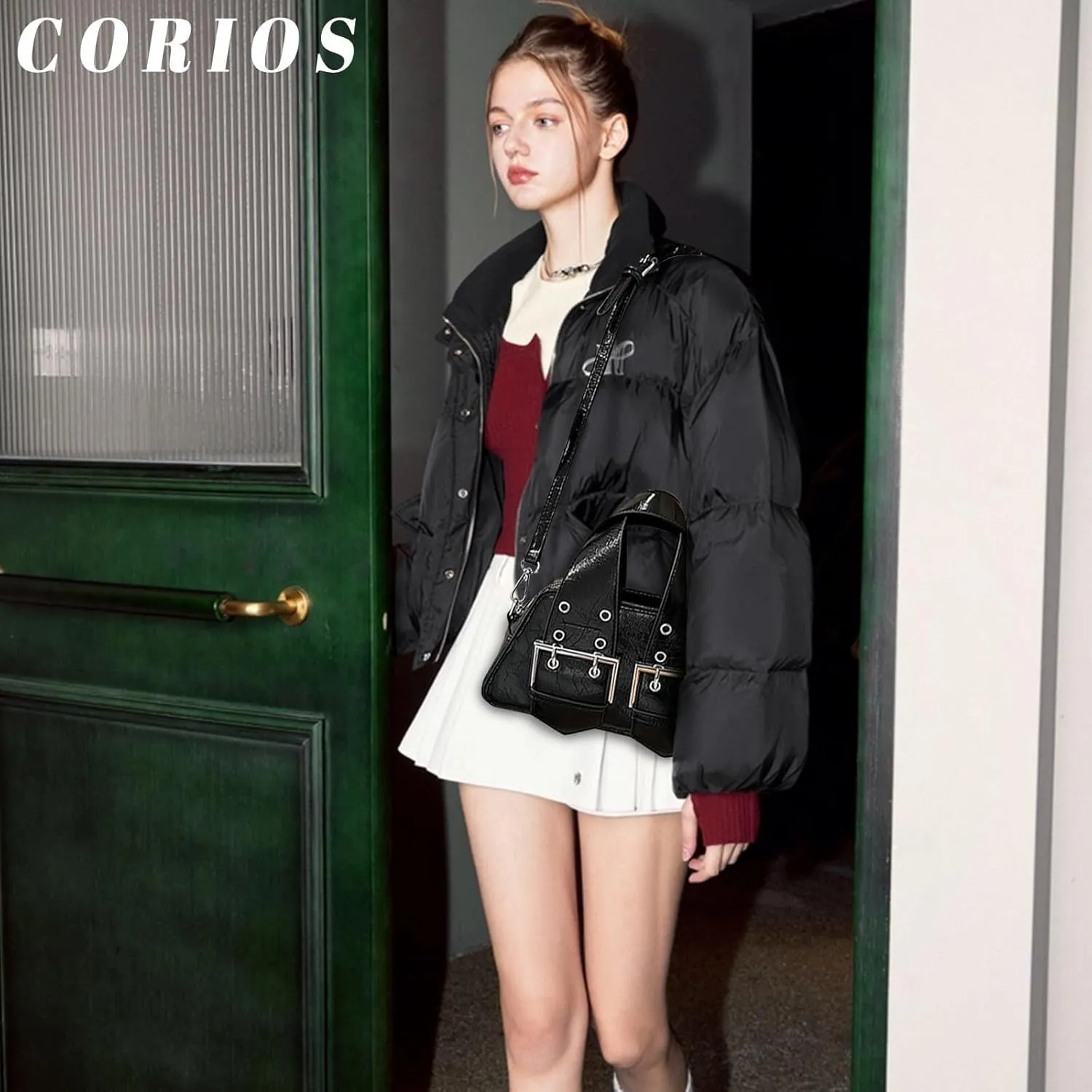 PU Leather Handbag Ladies Shoulder Waterproof Top-handle Messenger Medium Capacity Satchel Women Fashion Crossbody