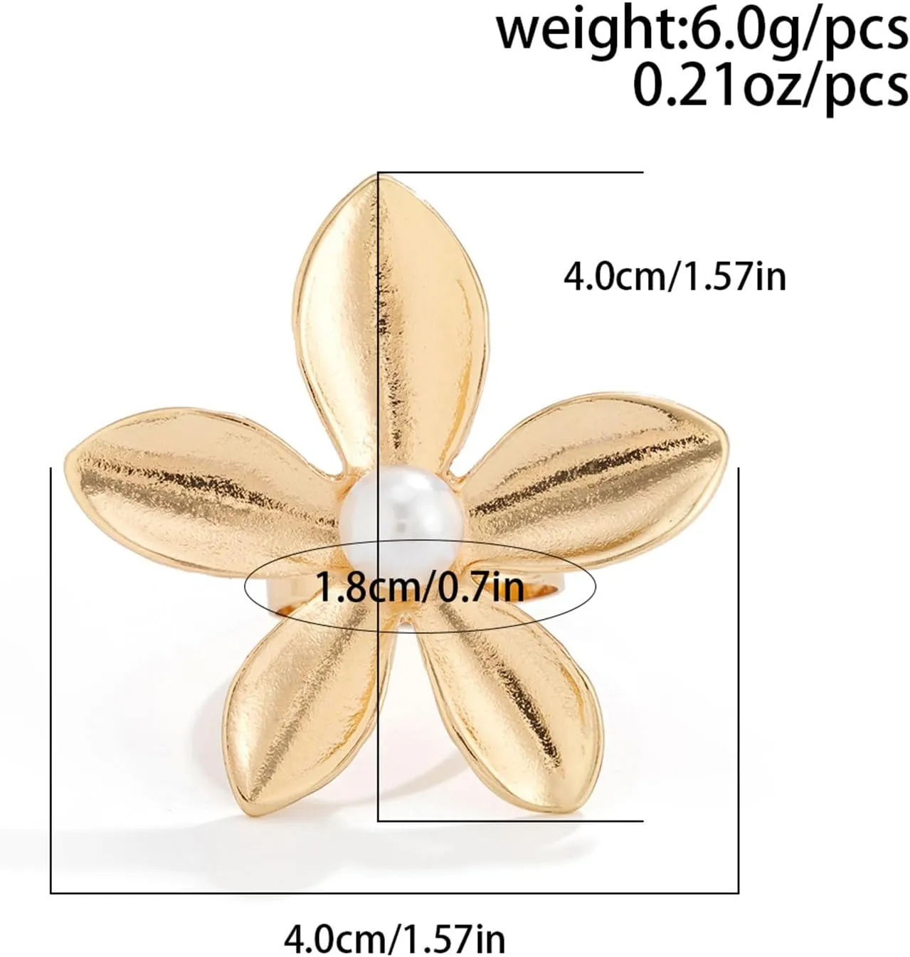 Rrdaily Chunky Gold Stacking Rings for Women, Adjustable Thick Geometric Curved Minimalist Fashion Statement Kunckle Ring