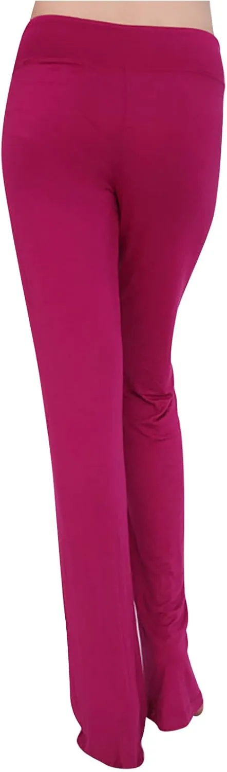 Ruziyoog Flared Yoga Pants for Women High Waist Stretchy Loose Casual Trousers Wide Leg Lounge Joggers Sweatpants