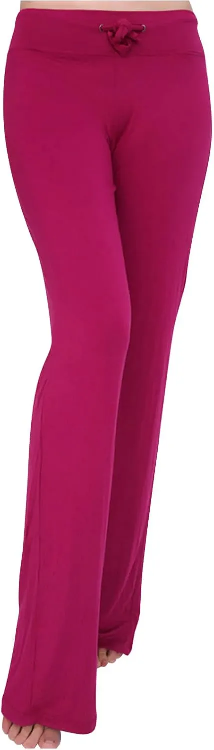 Ruziyoog Flared Yoga Pants for Women High Waist Stretchy Loose Casual Trousers Wide Leg Lounge Joggers Sweatpants