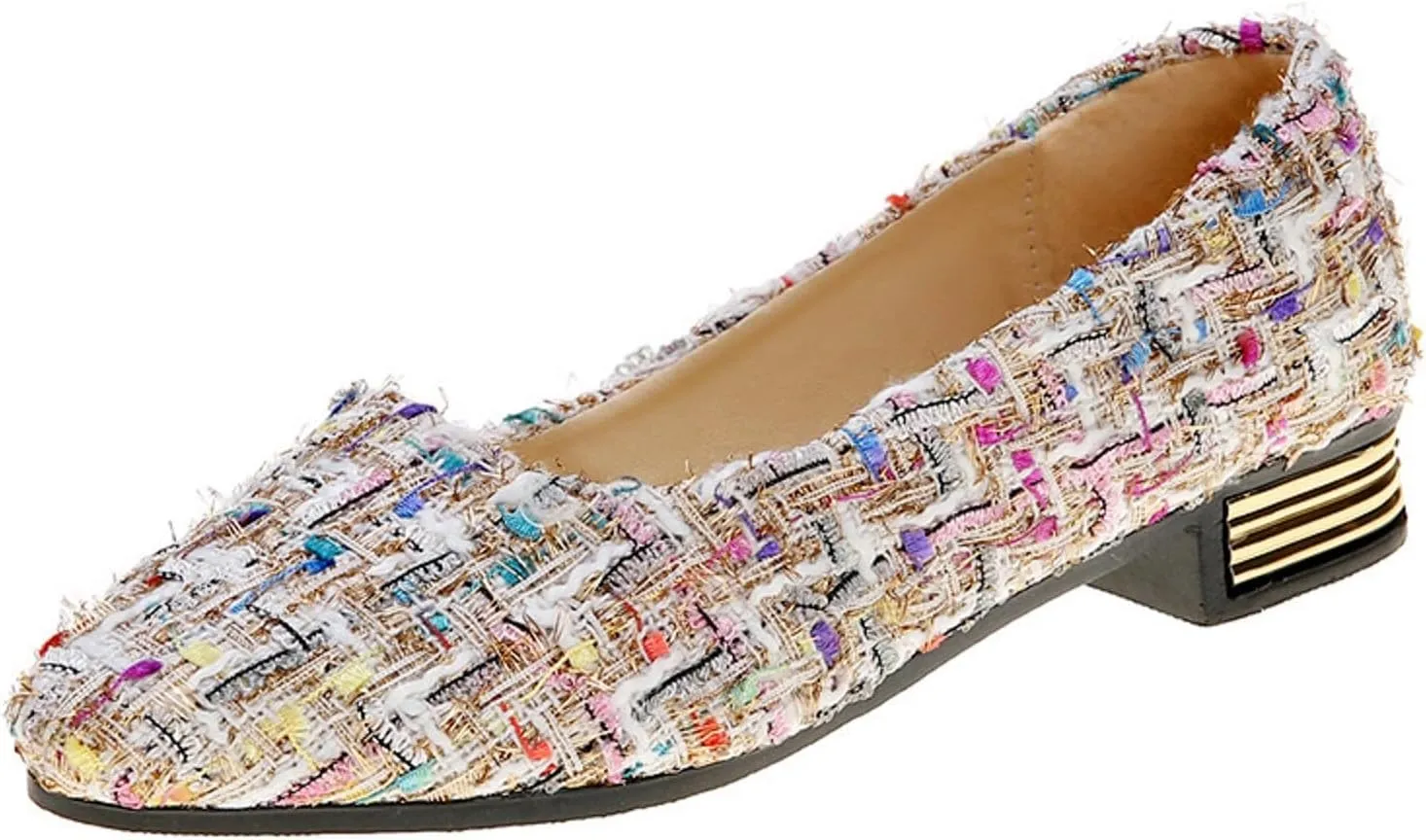 Sandals for Women 2025 Dressy Pointed Toe Flat Shoes For Womens, Summer Fashion Ballet Flats,Closed Toe Sandal