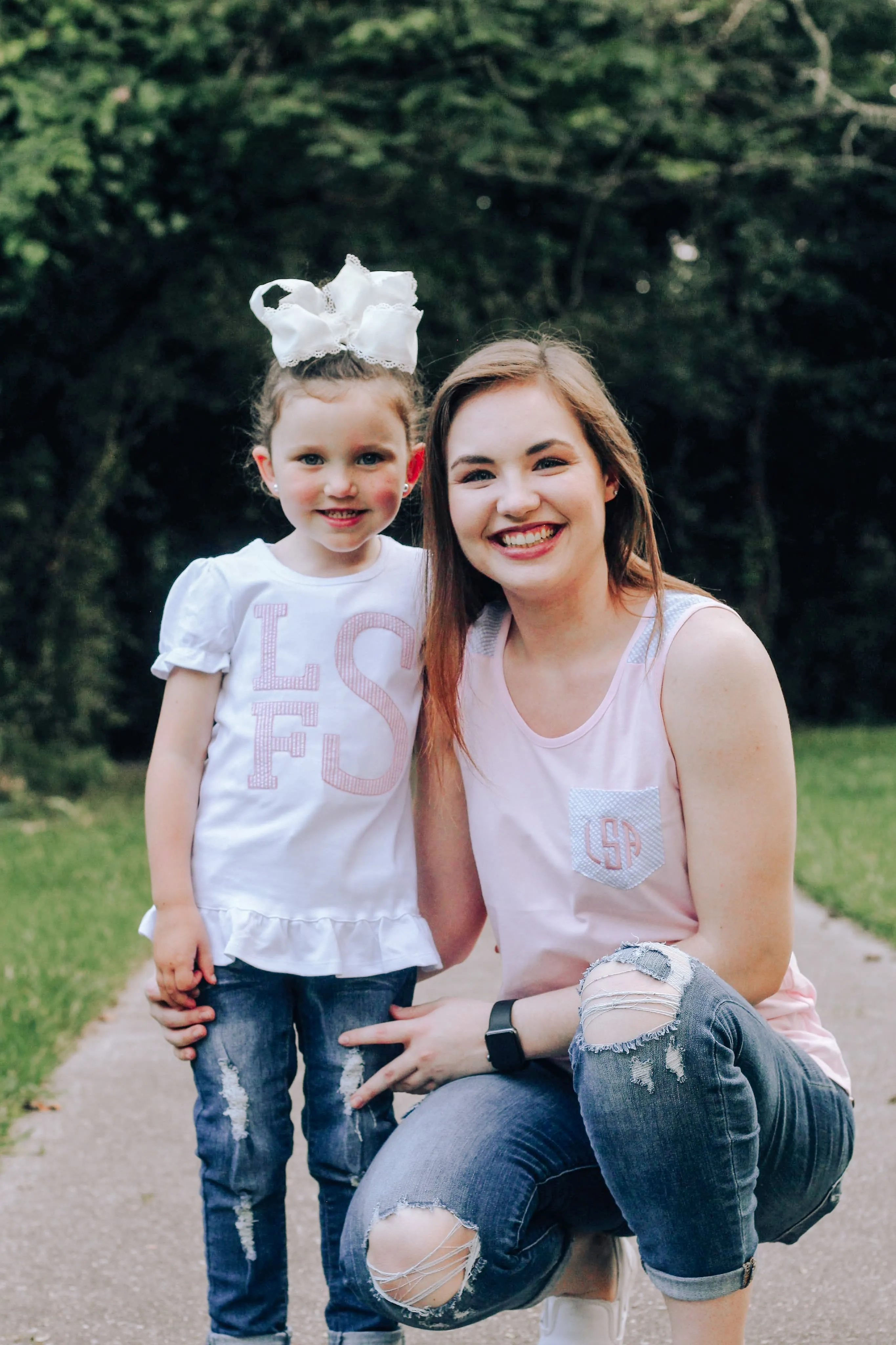 Seersucker Monogrammed Tees