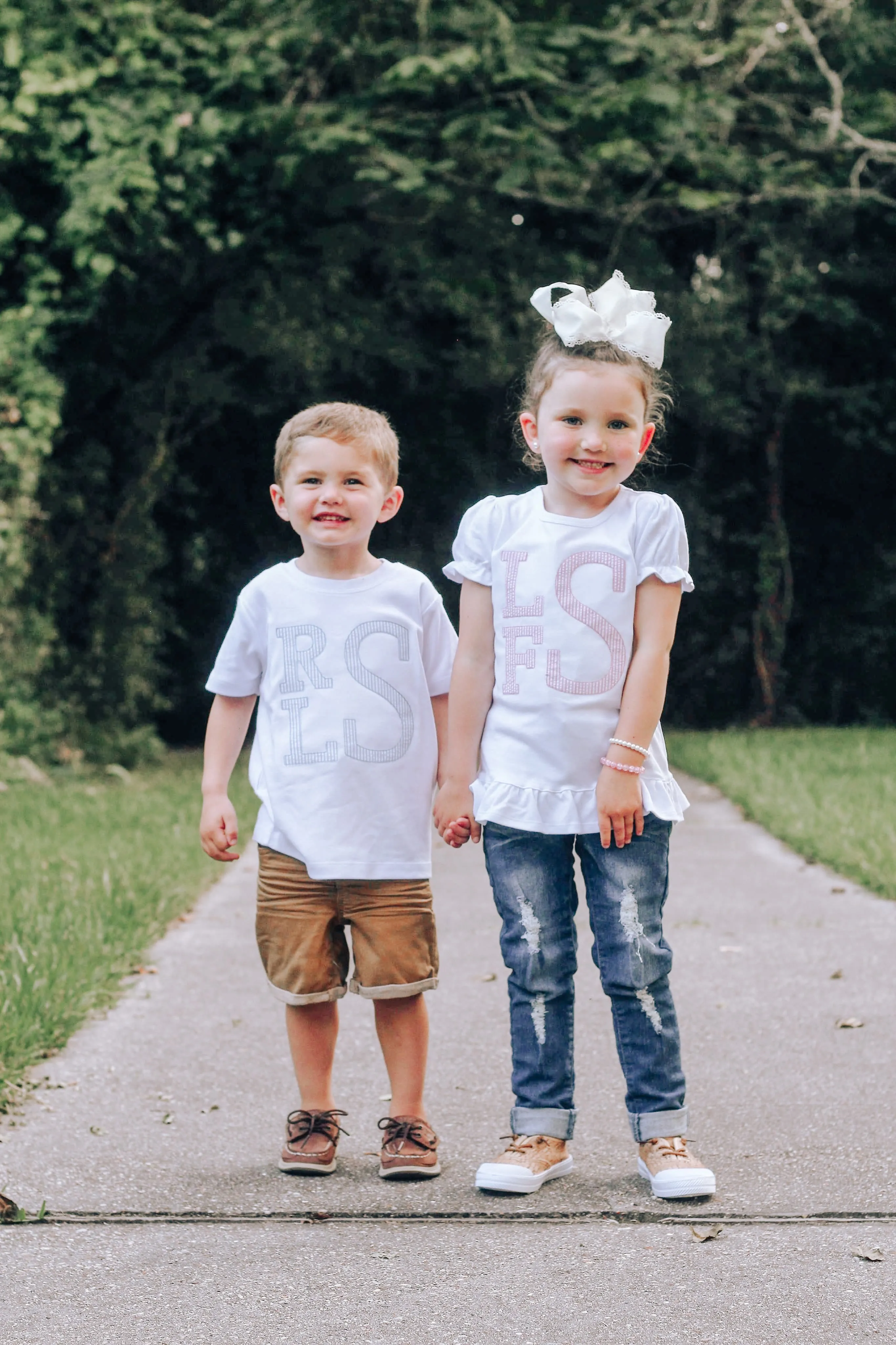 Seersucker Monogrammed Tees