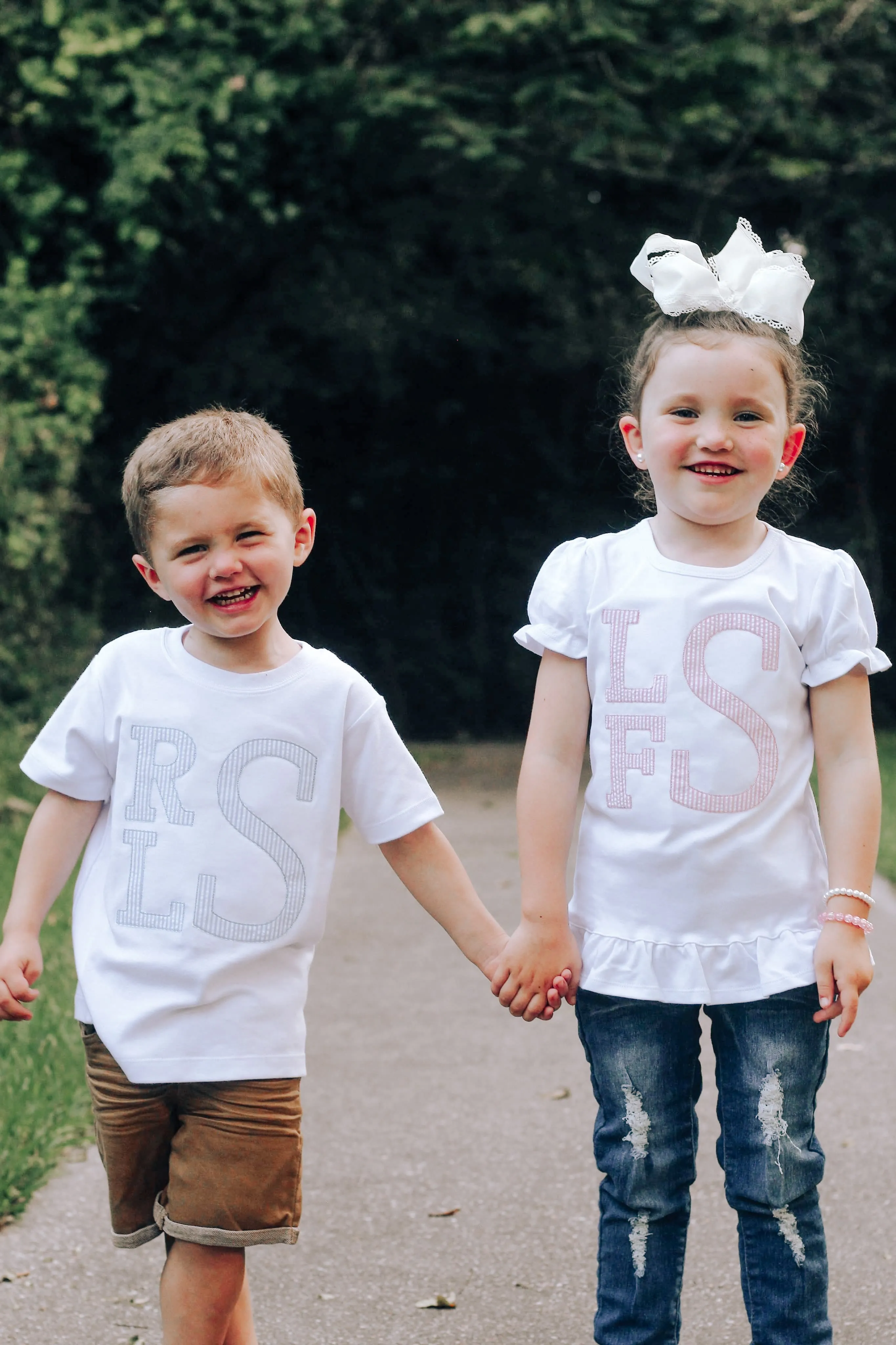 Seersucker Monogrammed Tees