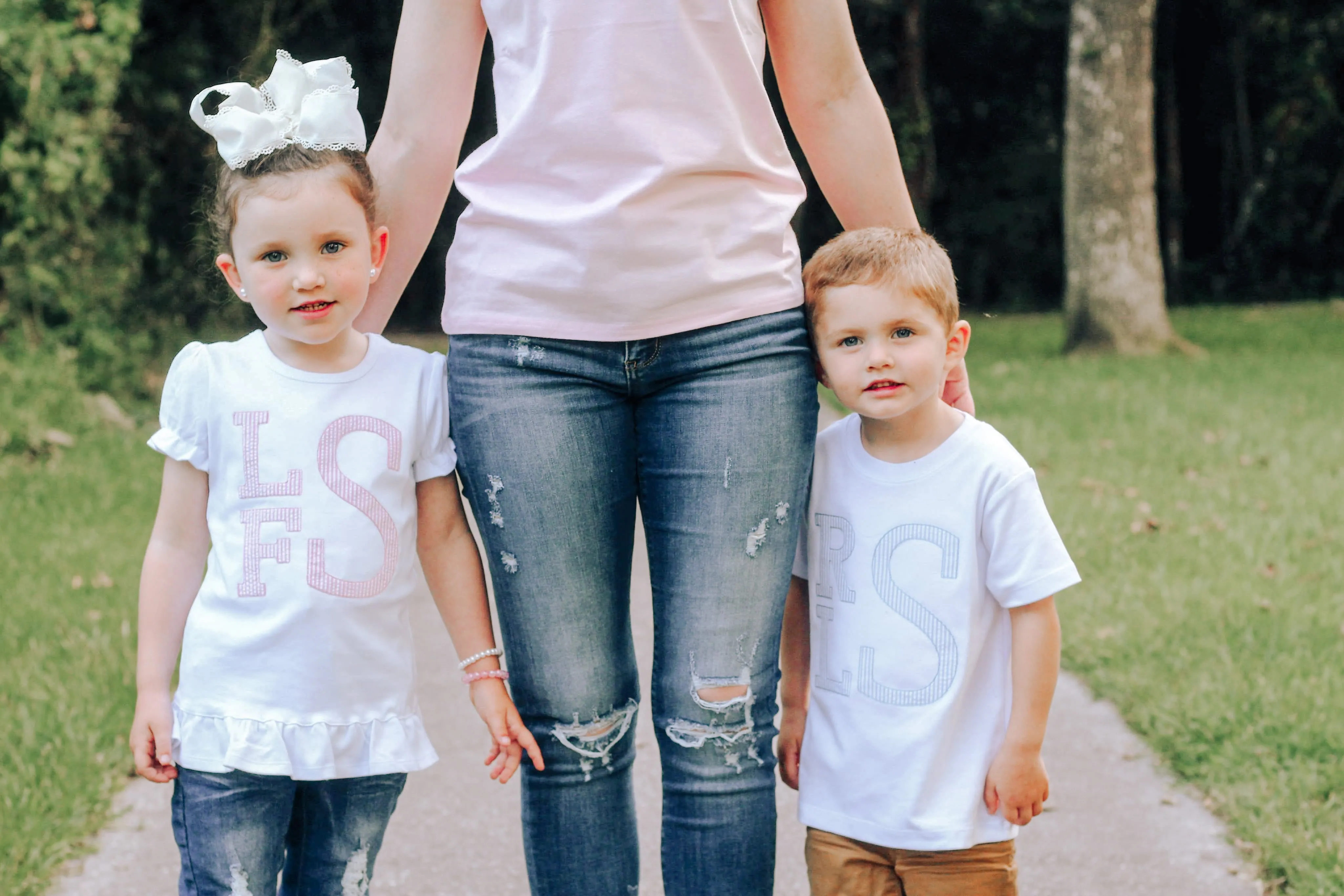 Seersucker Monogrammed Tees