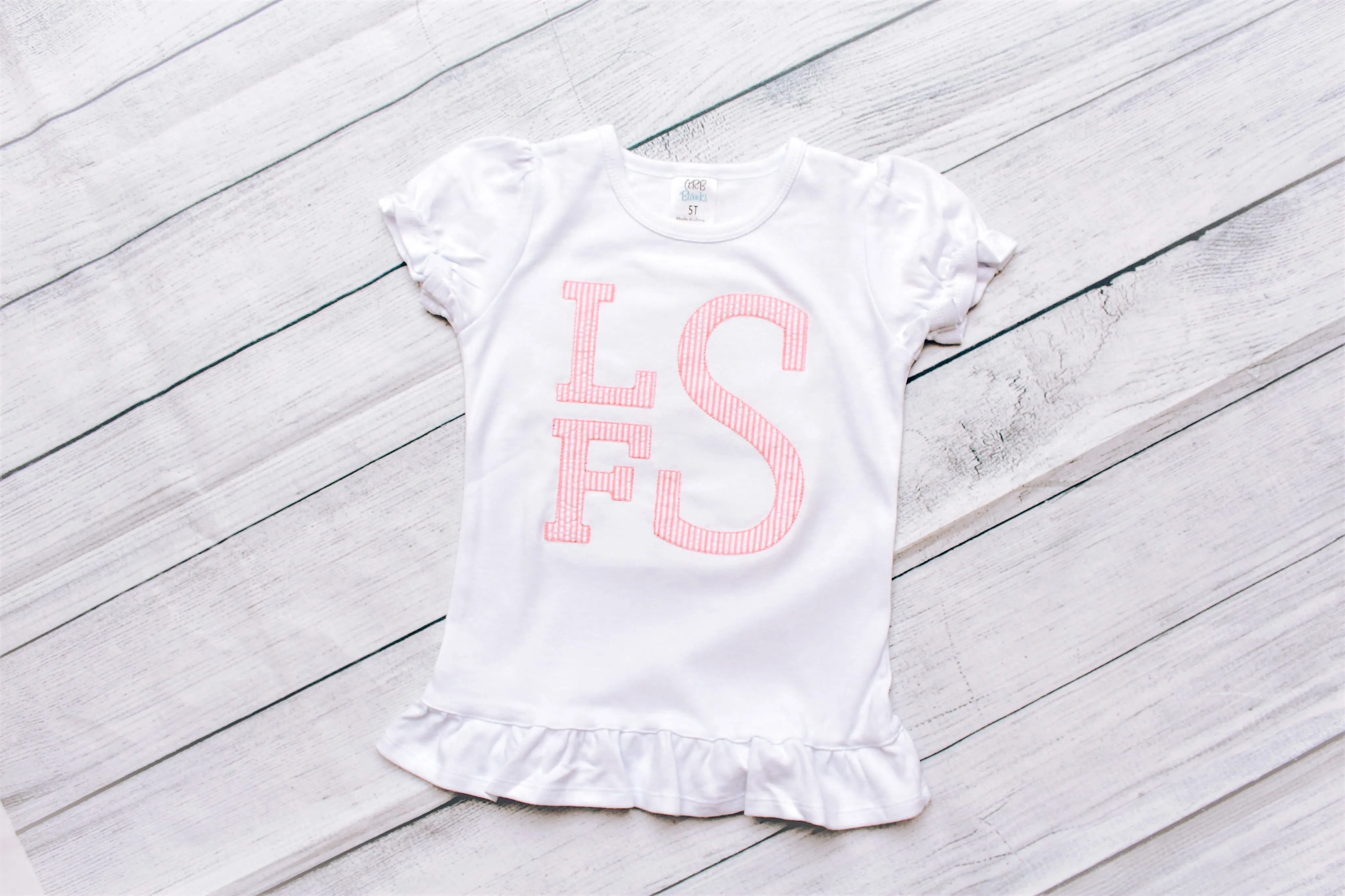 Seersucker Monogrammed Tees