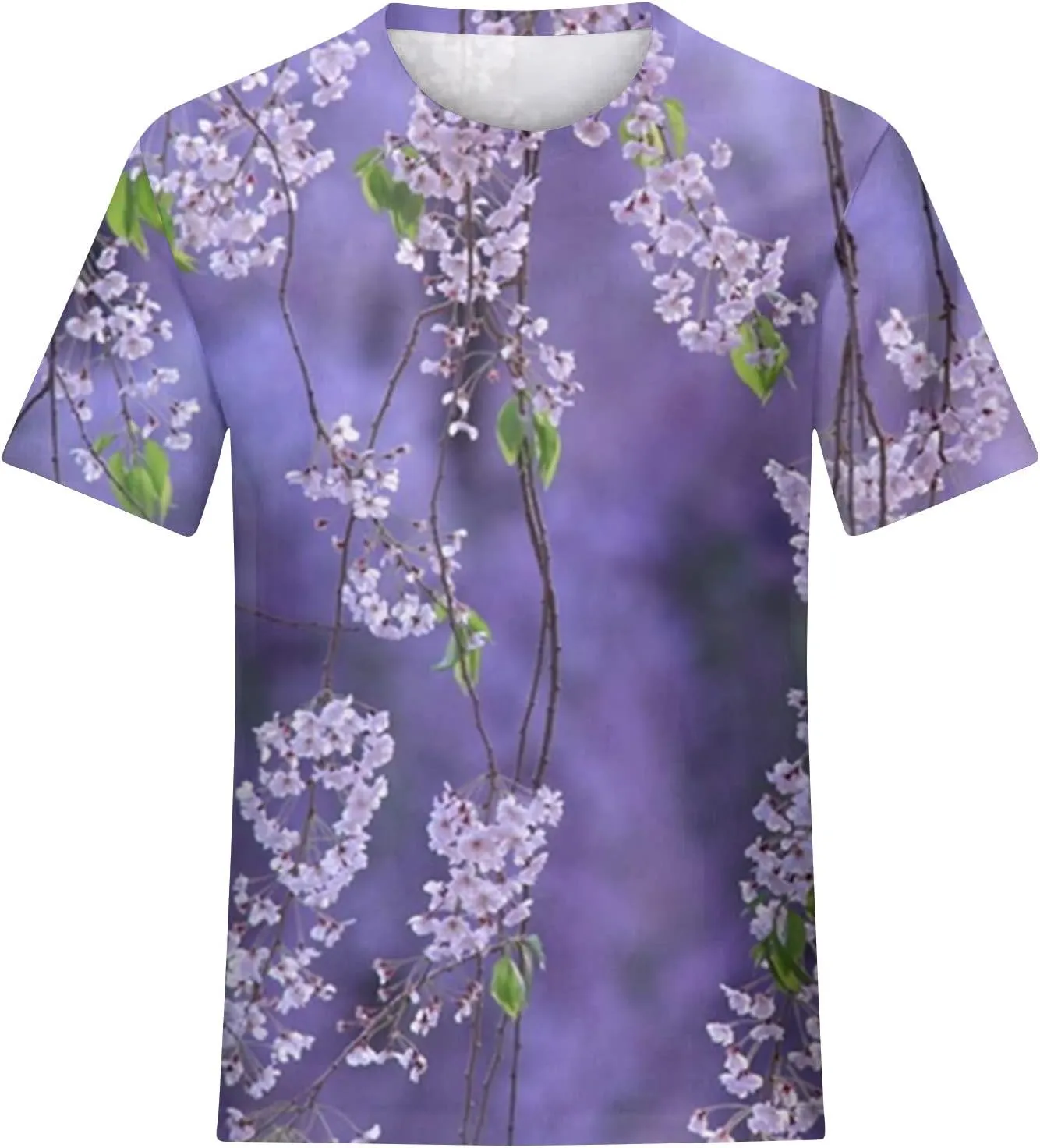 Short Sleeve Women Tops Fashion 2024 Summer Blouse Tees Round Neck Printed Pullover Casual Plus Size T Shirt