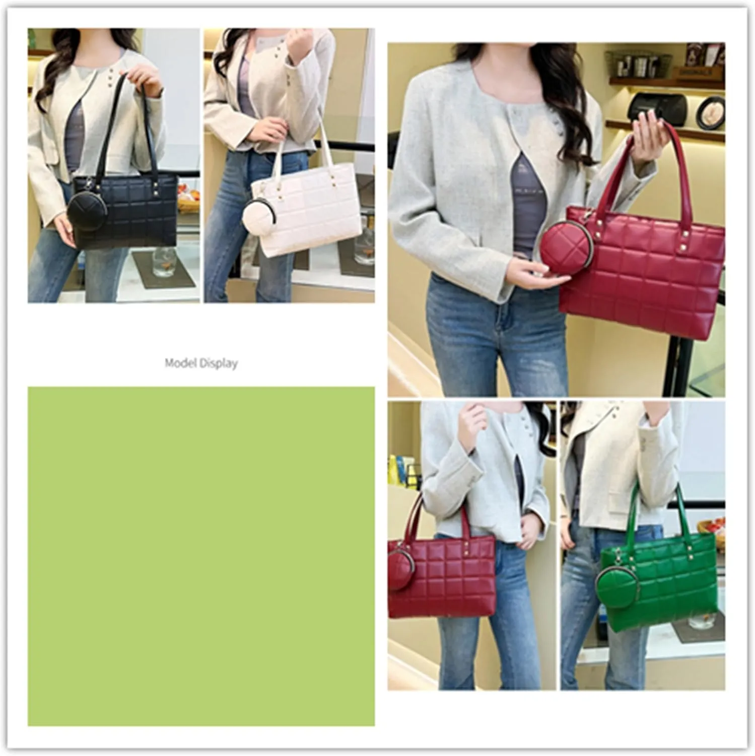 Slouchy Large Leather Hobo Bags for Women Soft Designer Shoulder Purses Ladies Top Handle Handbag Wallet, Work Tote Bag