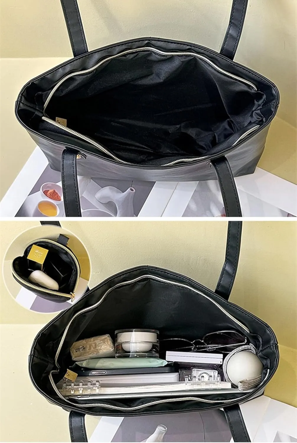 Slouchy Large Leather Hobo Bags for Women Soft Designer Shoulder Purses Ladies Top Handle Handbag Wallet, Work Tote Bag