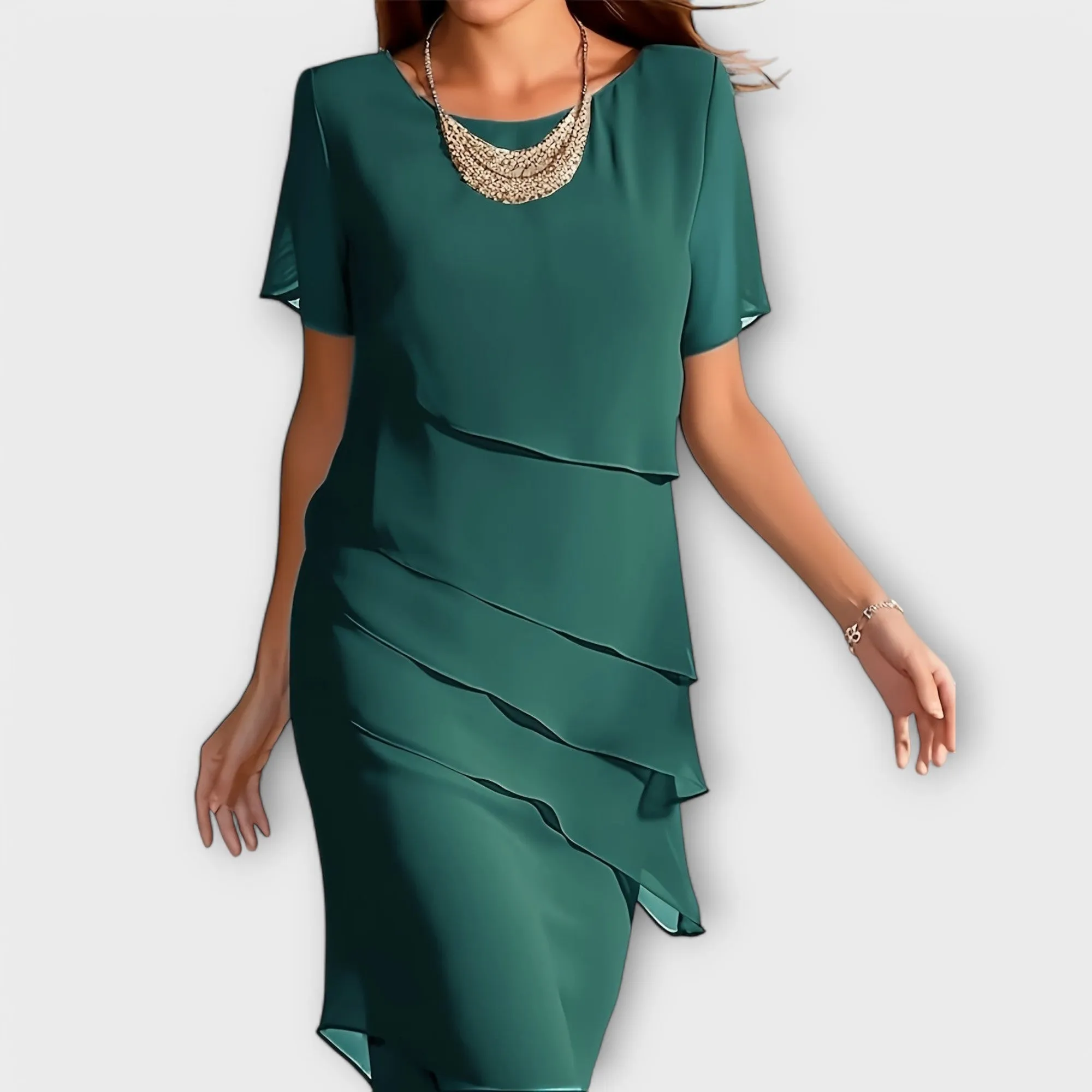 Sophia Layered Chiffon Dress