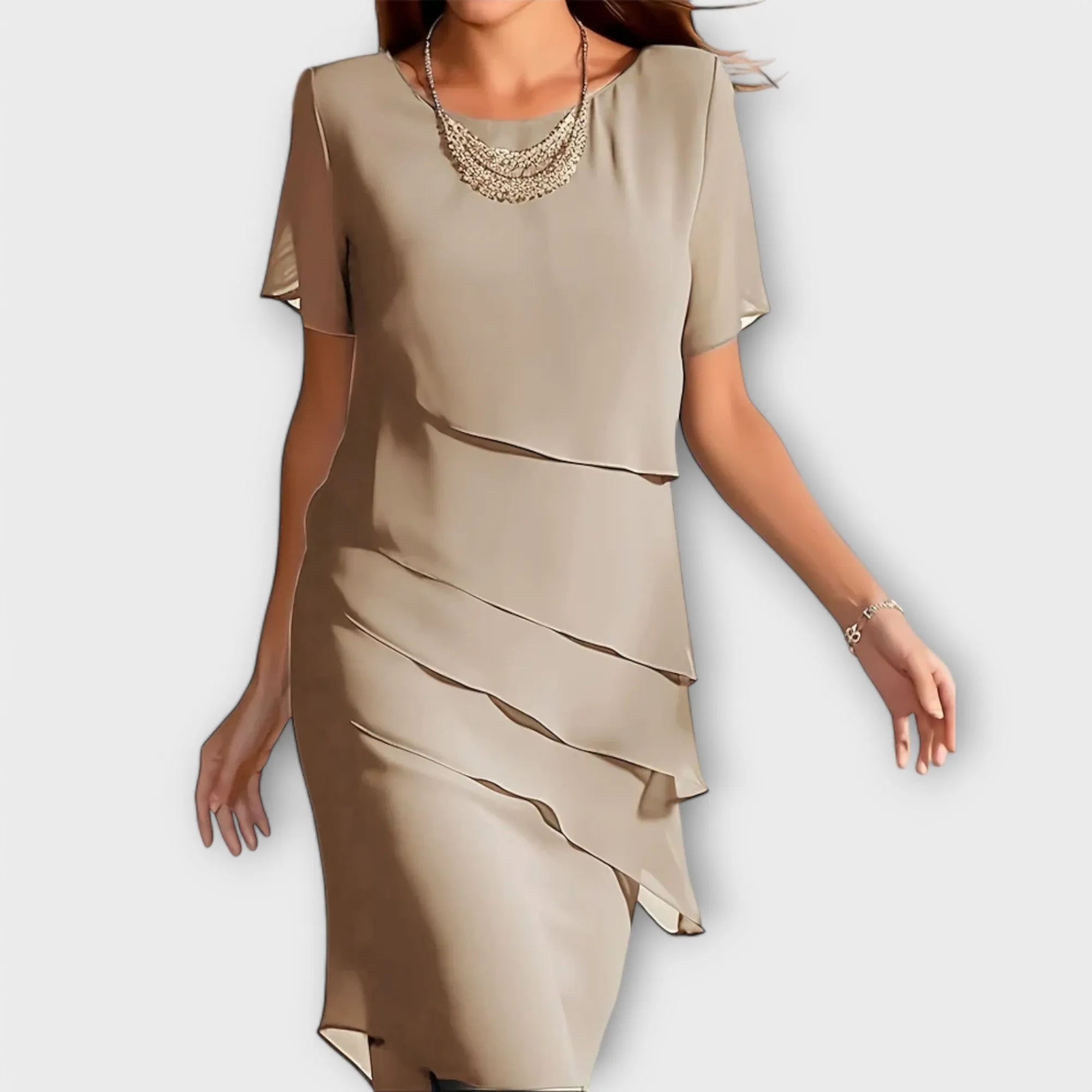 Sophia Layered Chiffon Dress