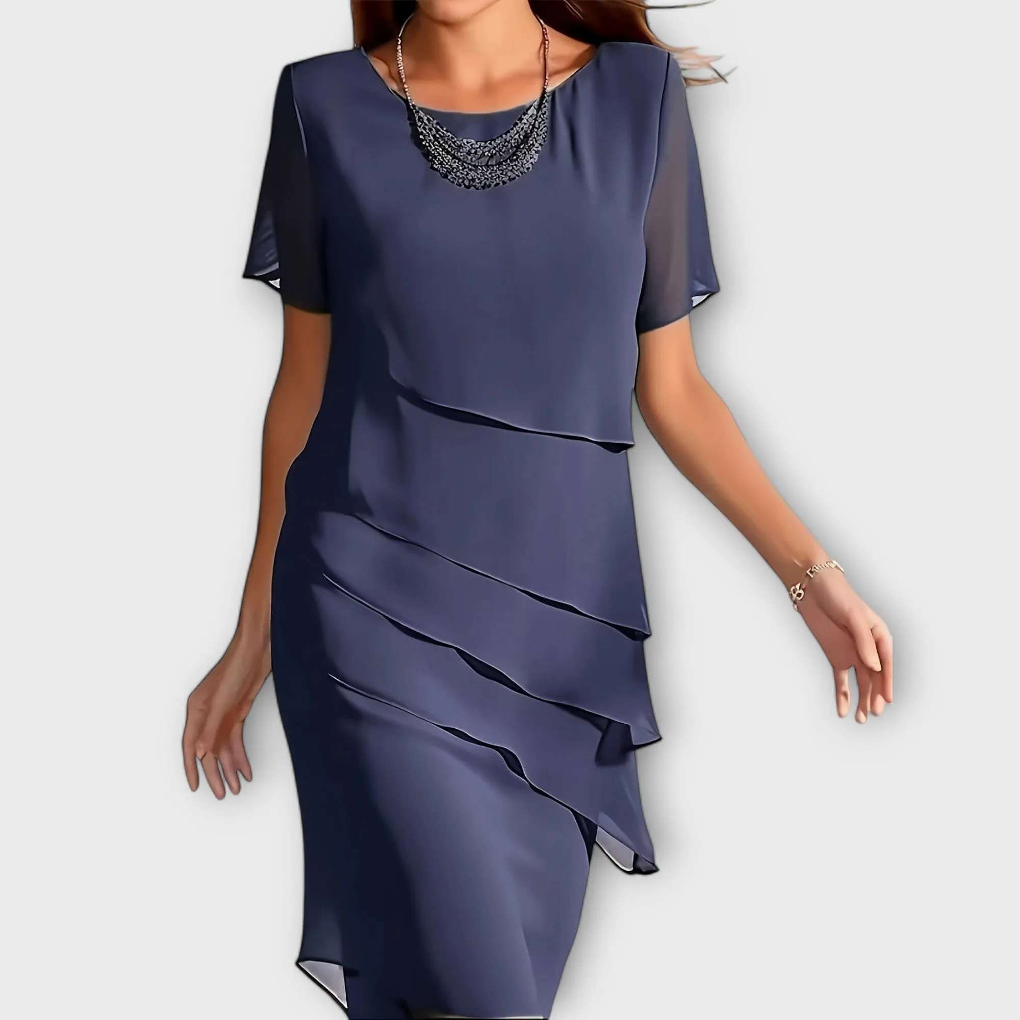 Sophia Layered Chiffon Dress
