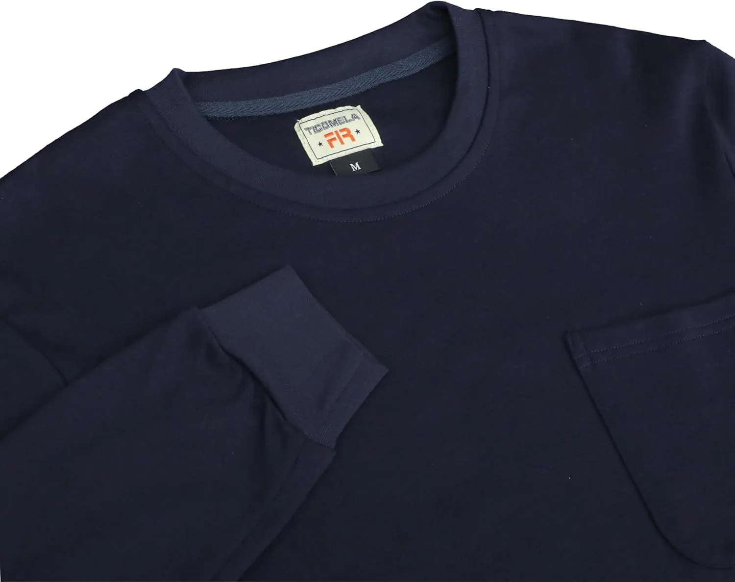 TICOMELA FR Shirts for Men Flame Resistant Shirt NFPA2112/CAT2 7oz Fire Retardant Men's Long Sleeve Henley Shirts