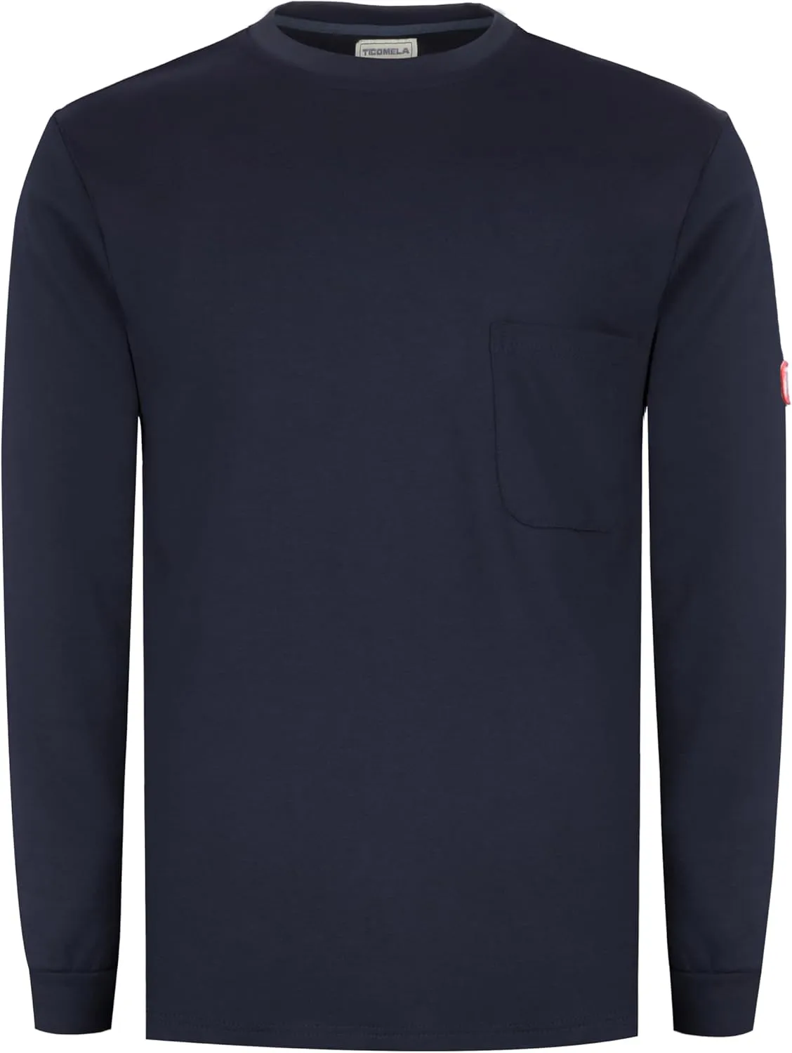 TICOMELA FR Shirts for Men Flame Resistant Shirt NFPA2112/CAT2 7oz Fire Retardant Men's Long Sleeve Henley Shirts