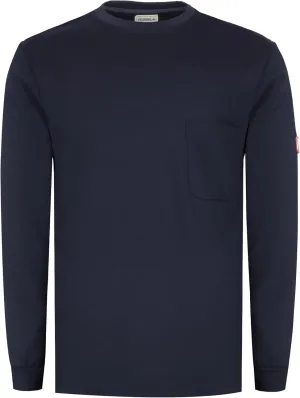 TICOMELA FR Shirts for Men Flame Resistant Shirt NFPA2112/CAT2 7oz Fire Retardant Men's Long Sleeve Henley Shirts