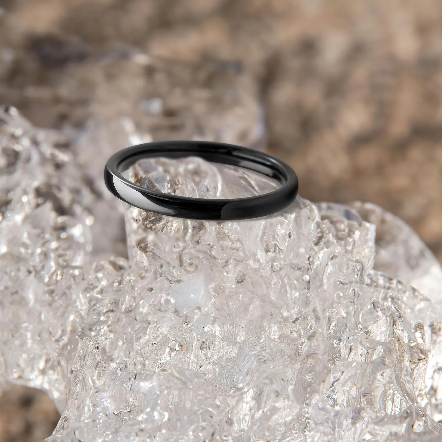Truly Alpha Ceramic Rings for Women - Classic Wedding Rings for Men & Woman | 2mm, 3mm, 4mm, 6mm, 8mm Ceramic Ring Band | Ceramic Ring for Men | Wedding Bands for Her & Mens Rings | Mens Wedding Band