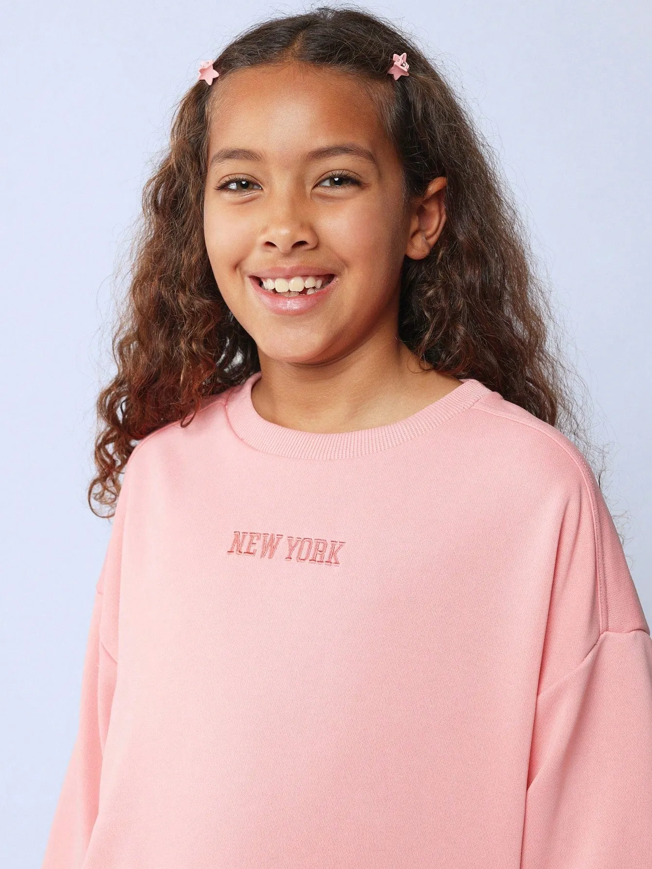 Tween Girls Comfy Regular Fit Vintage Brooklyn Sweatshirt