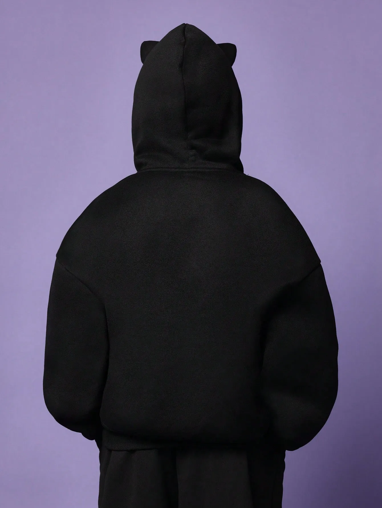Tween Girls Overhead Hoodie With Ears