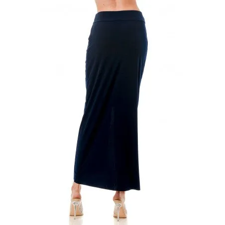 Uneven Hem Twisted Waist Skirt
