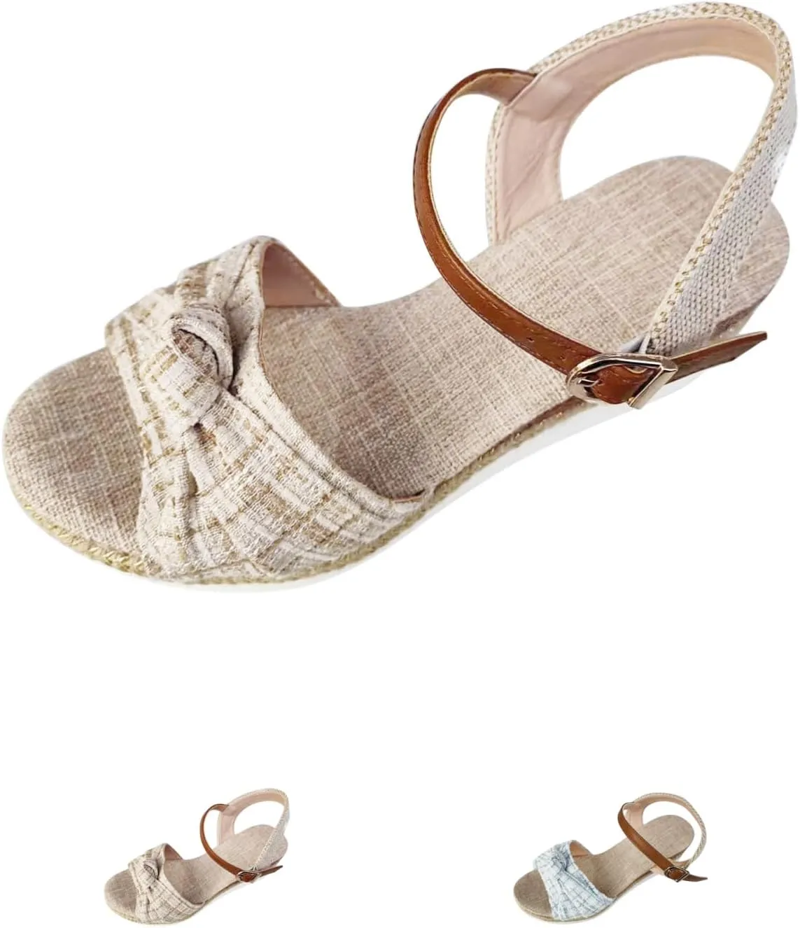 Wedge Sandals for Women Dressy Orthopedic Summer Open Toe Ankle Strap Platform Comfortable Strappy Fashion Sandals