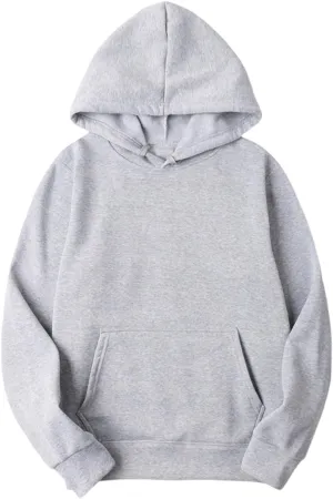 Women 2025 Fall Fashion Casual Long Sleeve Hooded Sweatshirts Loose Fit Solid Color Tops Oversized Pullover Shirts