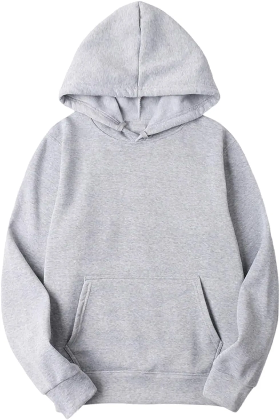 Women 2025 Fall Fashion Casual Long Sleeve Hooded Sweatshirts Loose Fit Solid Color Tops Oversized Pullover Shirts