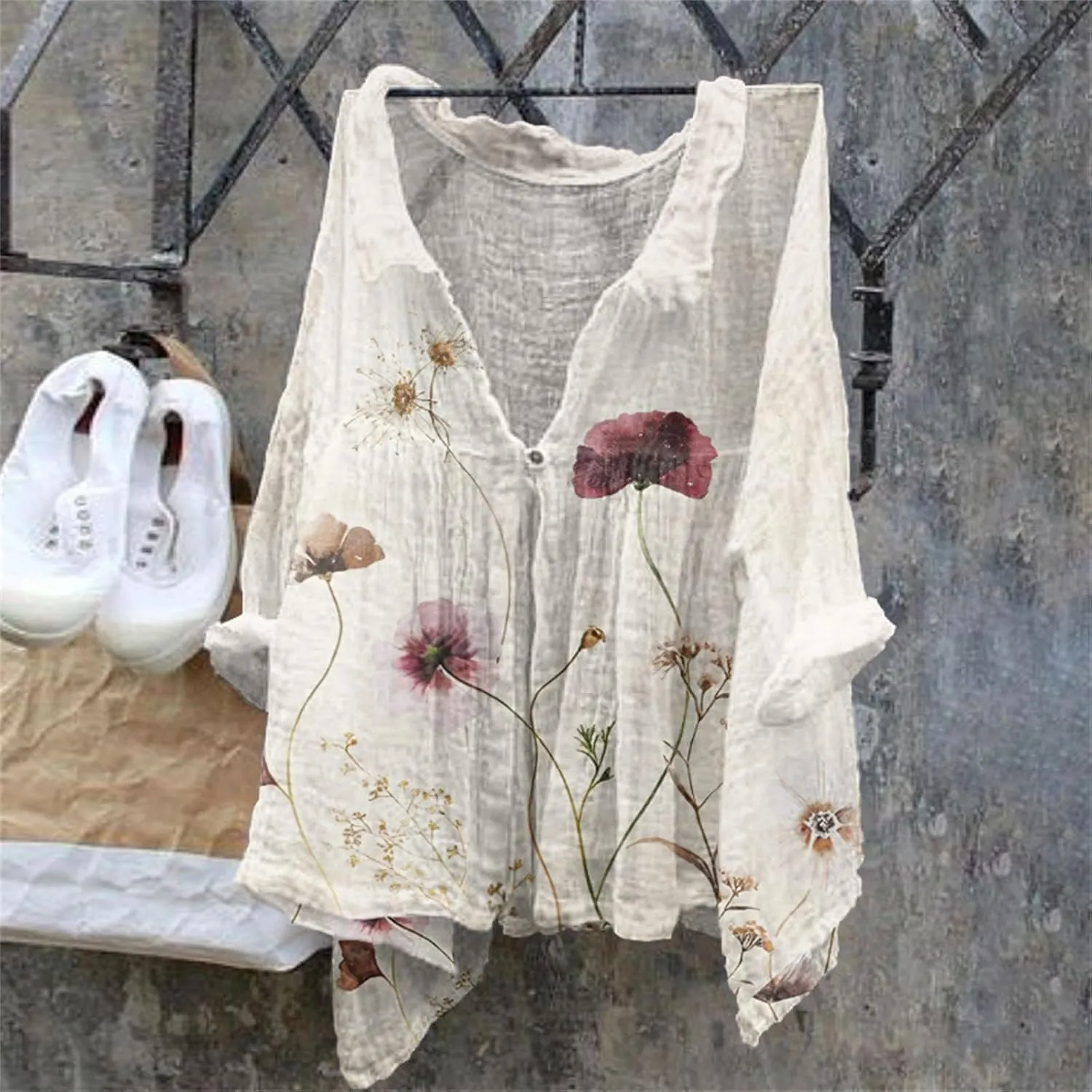 Women Sleeveless Linen Shirts Summer Casual Crewneck Tank Top Loose Solid Dressy 2025 Blouse Tunic