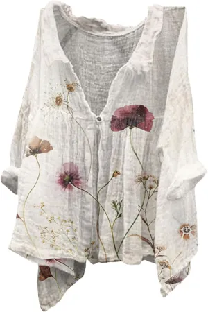 Women Sleeveless Linen Shirts Summer Casual Crewneck Tank Top Loose Solid Dressy 2025 Blouse Tunic