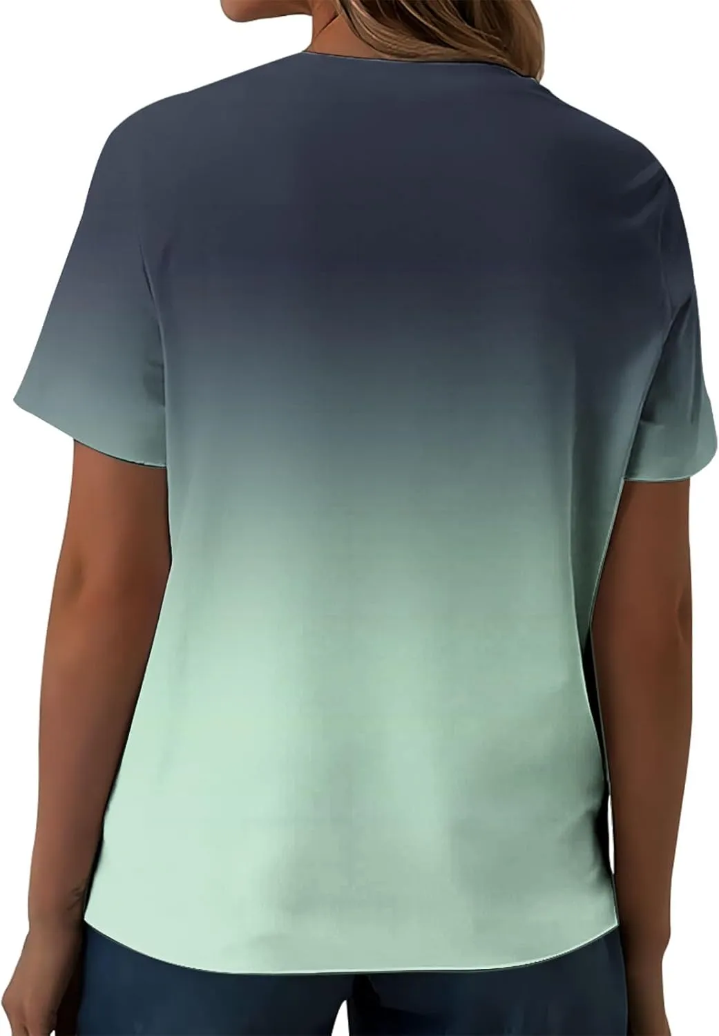 Womens Boho Blouses Dressy Casual Summer Tops Short Sleeve Tshirts Tie Dye Tee Tunics 2024 Trendy Ladies Clothes