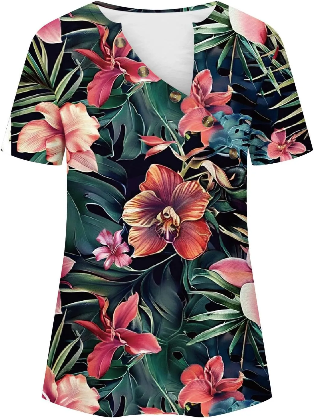 Womens Boho Blouses Dressy Casual Summer Tops Short Sleeve Tshirts Tie Dye Tee Tunics 2024 Trendy Ladies Clothes