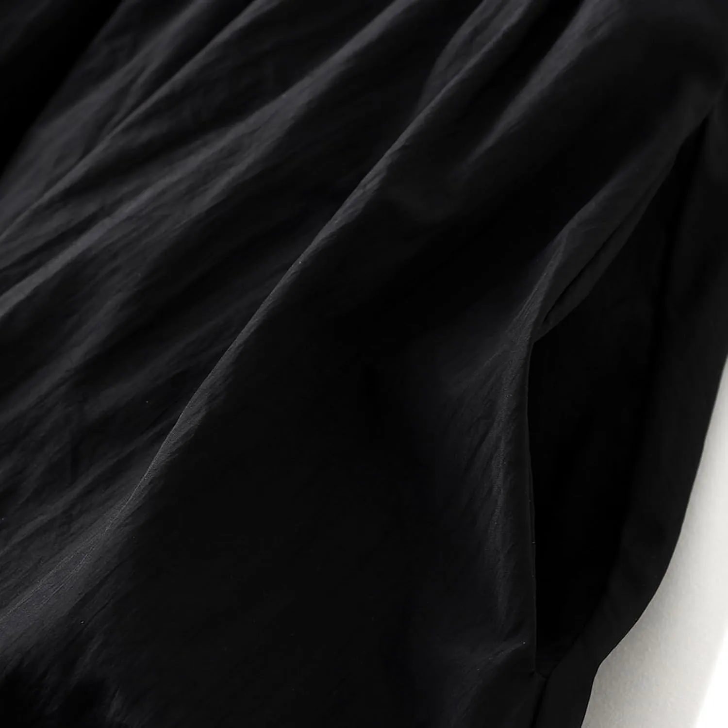 Women's Bubble Long Skirts Elegant Elastic Waist Balloon Ruffle Solid Color A-Line Casual Flowy Beach Puff Skirts