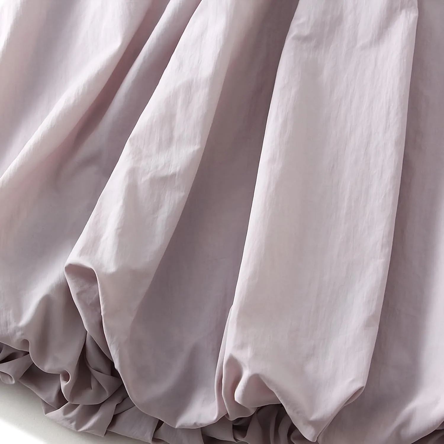Women's Bubble Long Skirts Elegant Elastic Waist Balloon Ruffle Solid Color A-Line Casual Flowy Beach Puff Skirts