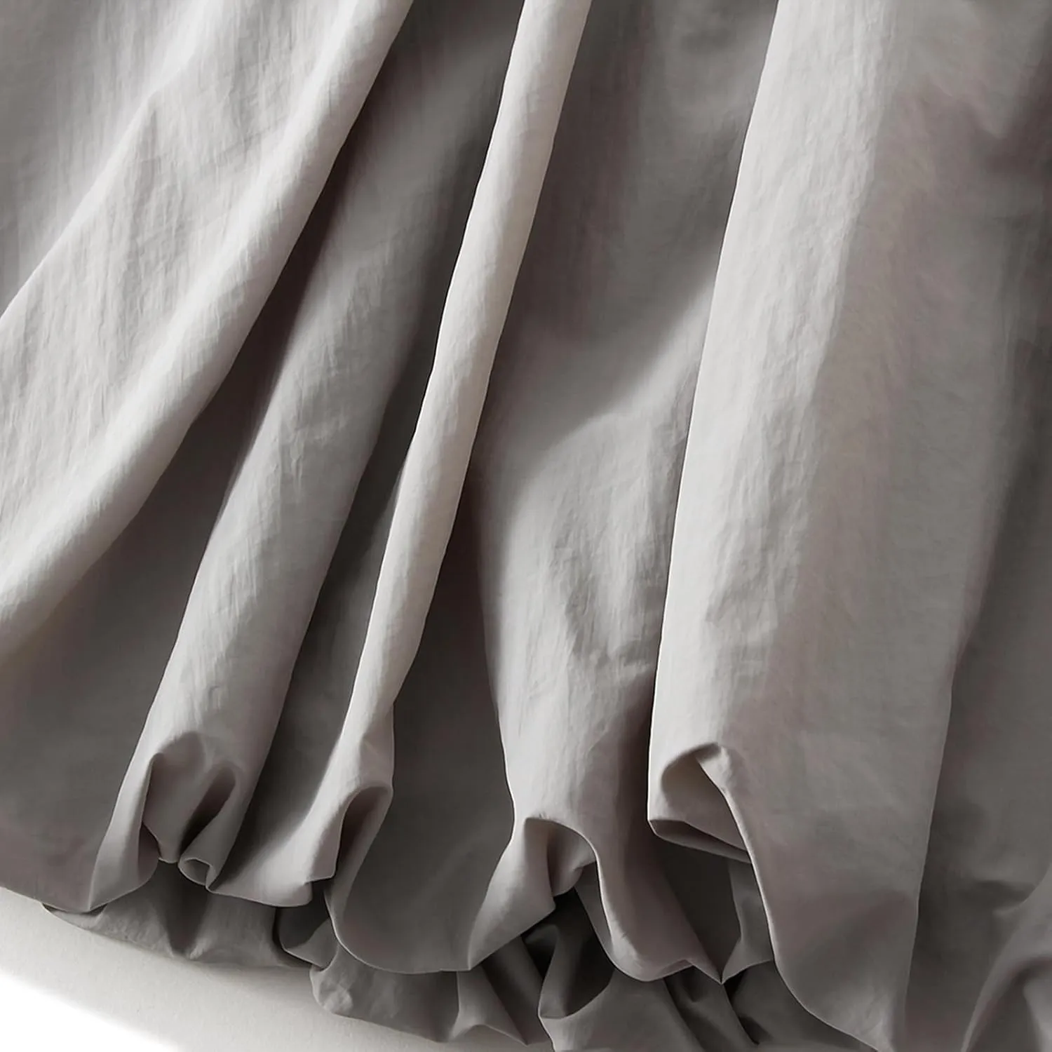 Women's Bubble Long Skirts Elegant Elastic Waist Balloon Ruffle Solid Color A-Line Casual Flowy Beach Puff Skirts