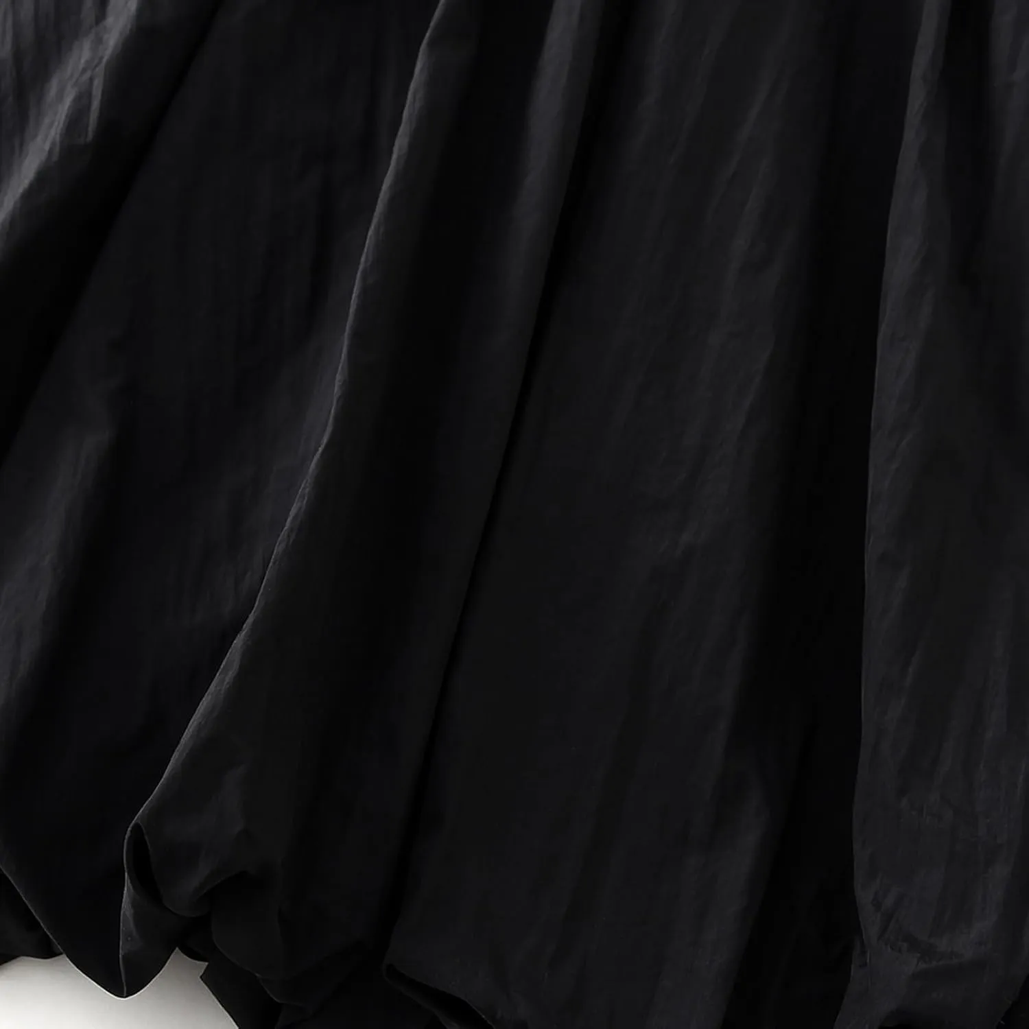 Women's Bubble Long Skirts Elegant Elastic Waist Balloon Ruffle Solid Color A-Line Casual Flowy Beach Puff Skirts
