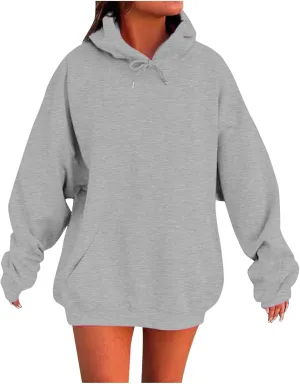 Womens Oversized Hoodies Sweatshirt Pullover Fleece Sweaters Long Sleeve Winter Fall Outfits Fashion Y2k Cute Clothes