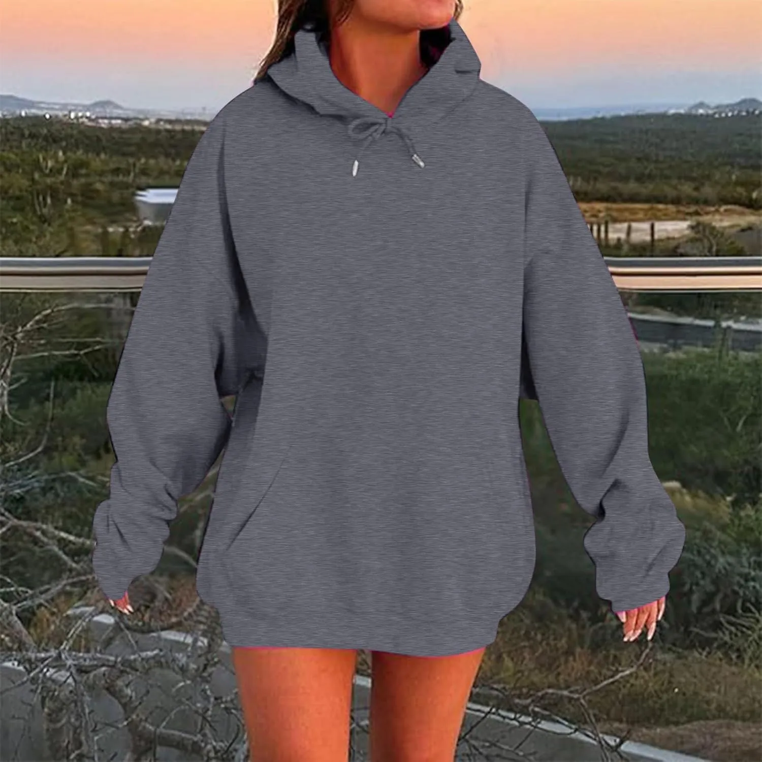 Womens Oversized Hoodies Winter Cute Sweatshirts Pullover 2024 Fashion Tops Trendy Outfits with Pockets