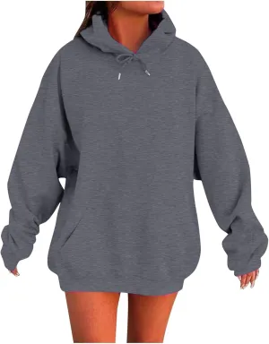Womens Oversized Hoodies Winter Cute Sweatshirts Pullover 2024 Fashion Tops Trendy Outfits with Pockets