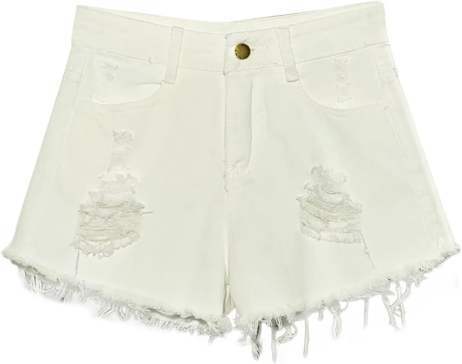 Womens Ripped Denim Short Summer 2025 High Waisted Stretch Trendy Casual Y2k Girl Baggy Raw Hem Jean Shorts Plus Size
