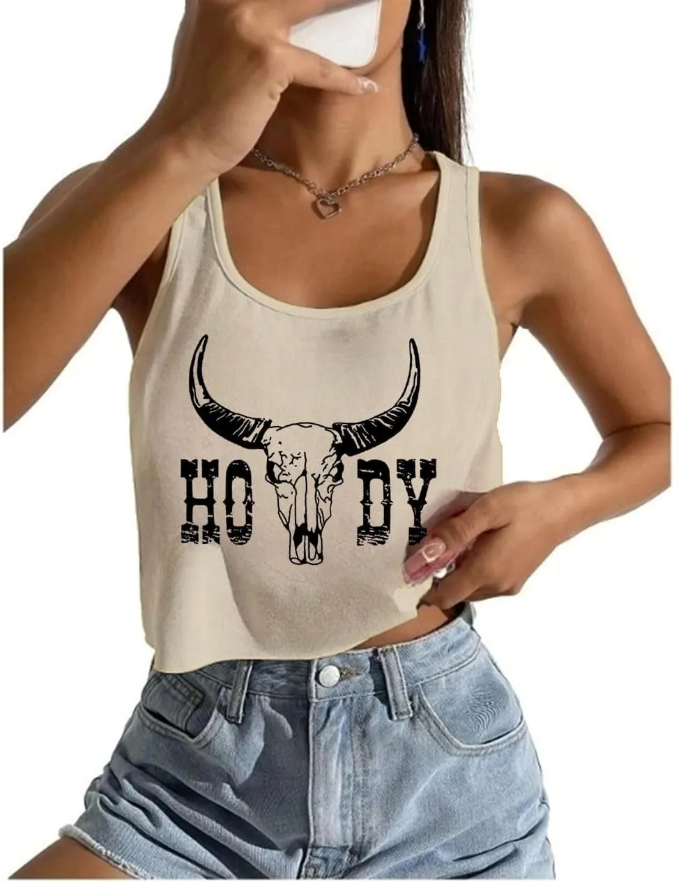 Womens Sexy Crop Tops Loose Fit Cropped Tank Tops for Teen Girls