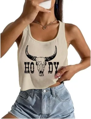Womens Sexy Crop Tops Loose Fit Cropped Tank Tops for Teen Girls