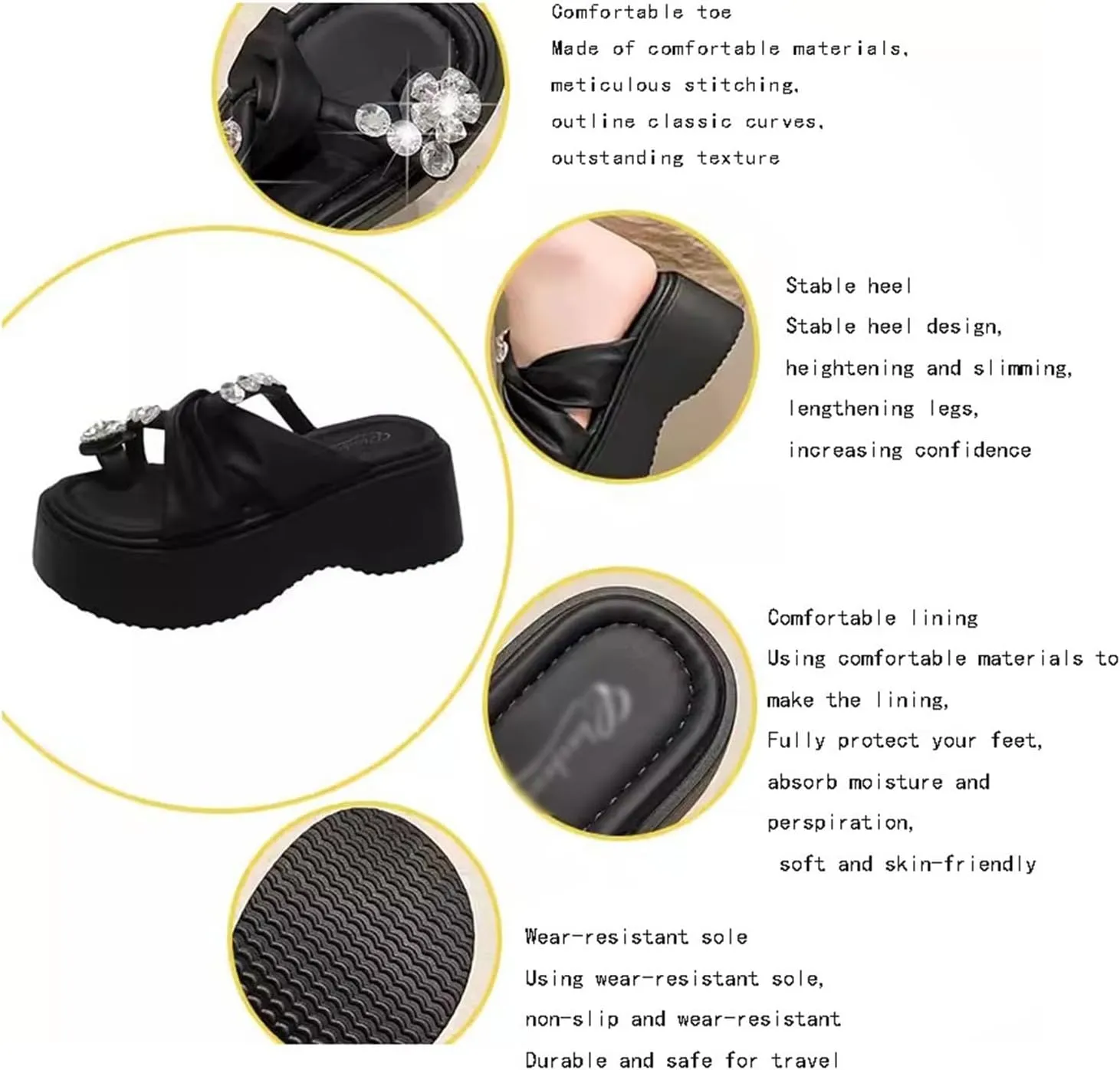 Womens Shoes Sandals with Bunion, Women Summer Bling Rhinestone Strappy Platform Bunion Shoes, Arch Support Flip Flop Sandals for Women, for Orthopedic Big Toe Bone Correction