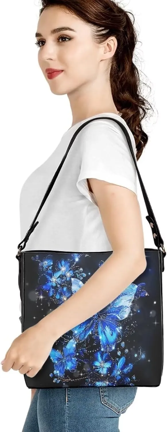 Women's Soft Leather Hobo Handbags Tote Purses Shoulder Bucket Bags Designer Crossbody Large for Ladies Christmas