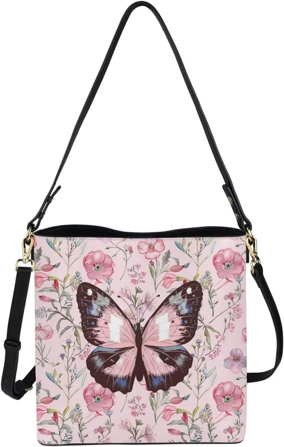 Women's Soft Leather Hobo Handbags Tote Purses Shoulder Bucket Bags Designer Crossbody Large for Ladies Christmas