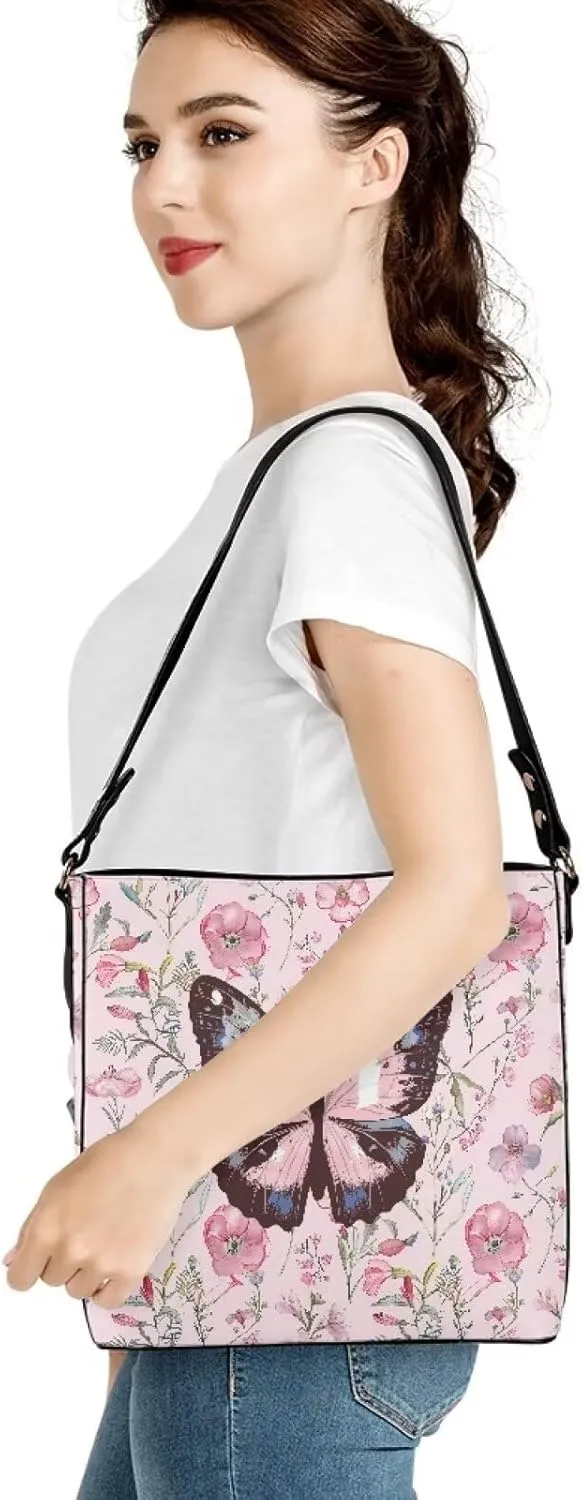Women's Soft Leather Hobo Handbags Tote Purses Shoulder Bucket Bags Designer Crossbody Large for Ladies Christmas