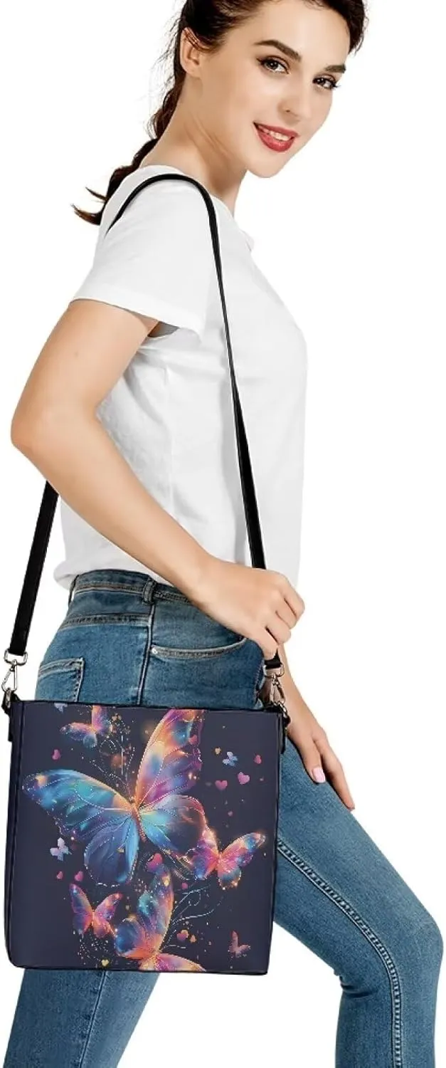 Women's Soft Leather Hobo Handbags Tote Purses Shoulder Bucket Bags Designer Crossbody Large for Ladies Christmas