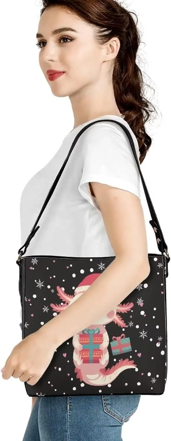 Women's Soft Leather Hobo Handbags Tote Purses Shoulder Bucket Bags Designer Crossbody Large for Ladies Christmas