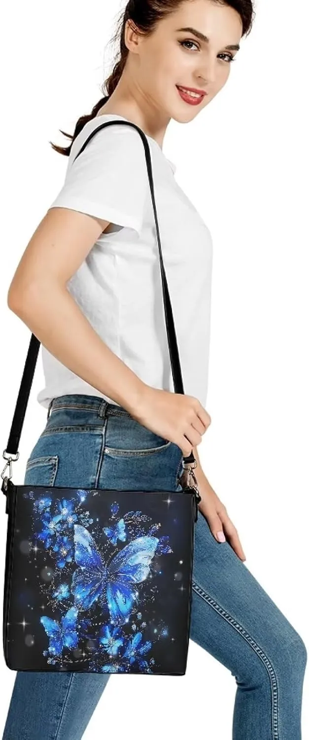 Women's Soft Leather Hobo Handbags Tote Purses Shoulder Bucket Bags Designer Crossbody Large for Ladies Christmas