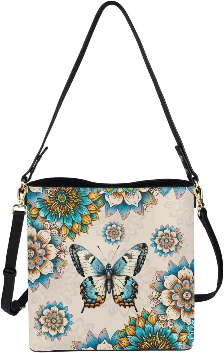Women's Soft Leather Hobo Handbags Tote Purses Shoulder Bucket Bags Designer Crossbody Large for Ladies Christmas